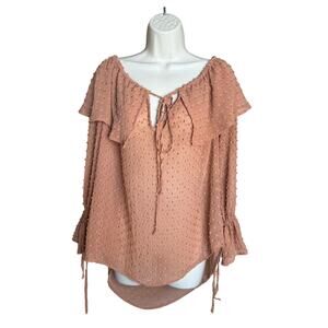 Beach Riot Cinnamon Brown Cover Up Shirt Top XL
